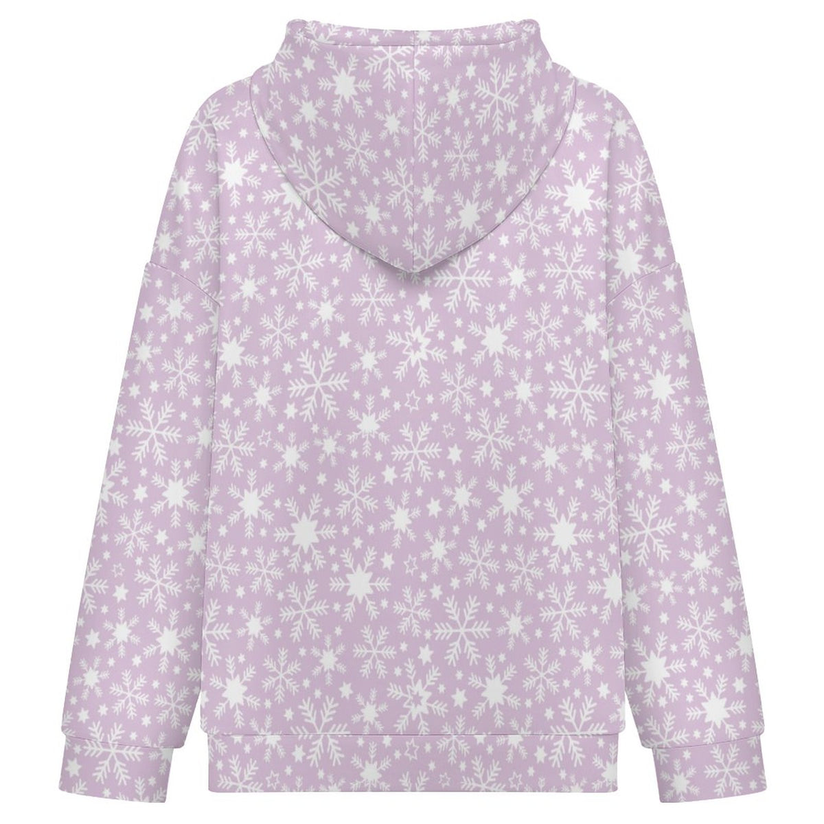 Let it Snow | Women's Full-Zip Hoodie – Soft, Warm & Comfortable Casual Hoodie - Pastels