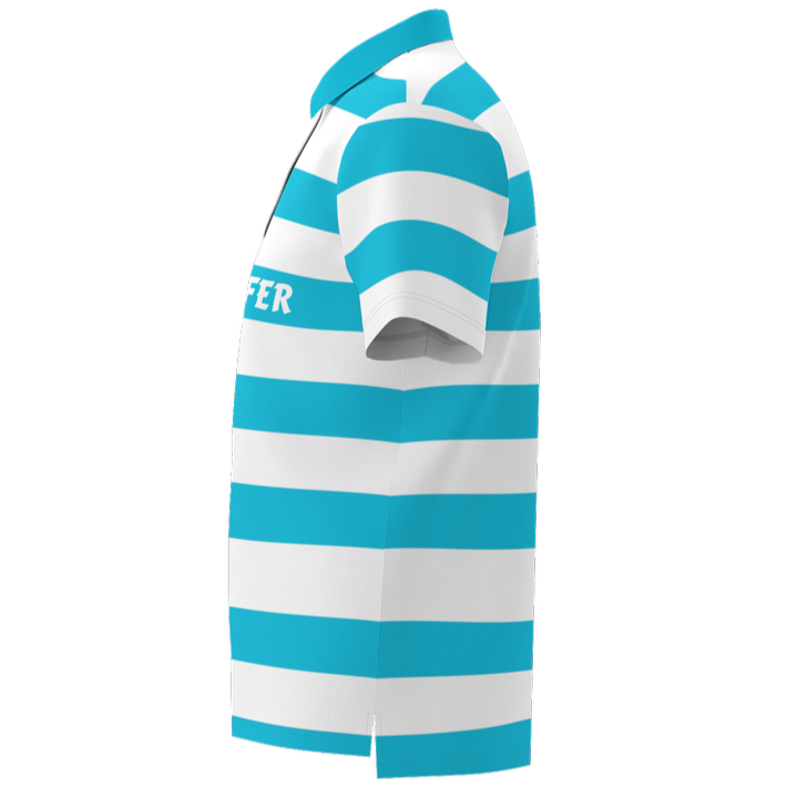 Canuck Golfer | Men’s  Eco-Friendly Performance Mesh Sports Polo Shirt – Breathable & Stylish - Back Only Print