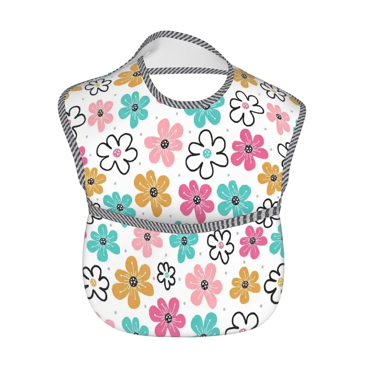 Whimsical Floral Waterproof Baby Bib