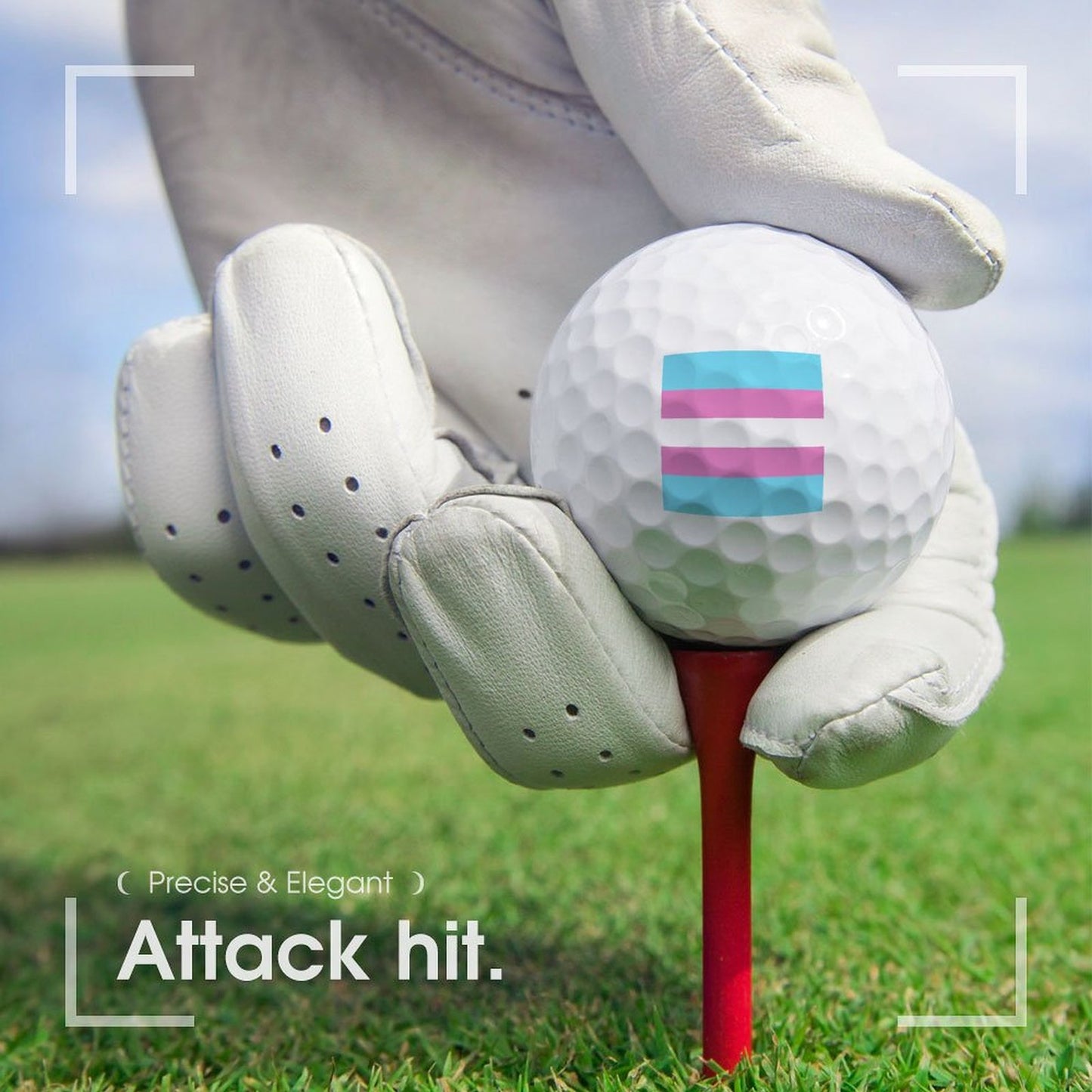 Trans Flag | Golf Ball