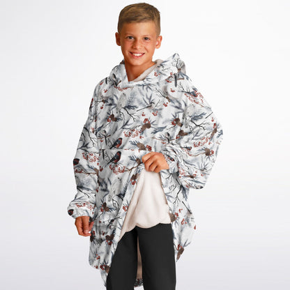 Winter Woodland Birds Youth Snug Hoodie