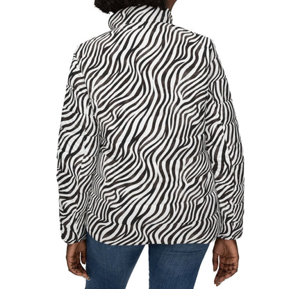 Zebra Print - Women’s Puffer Jacket