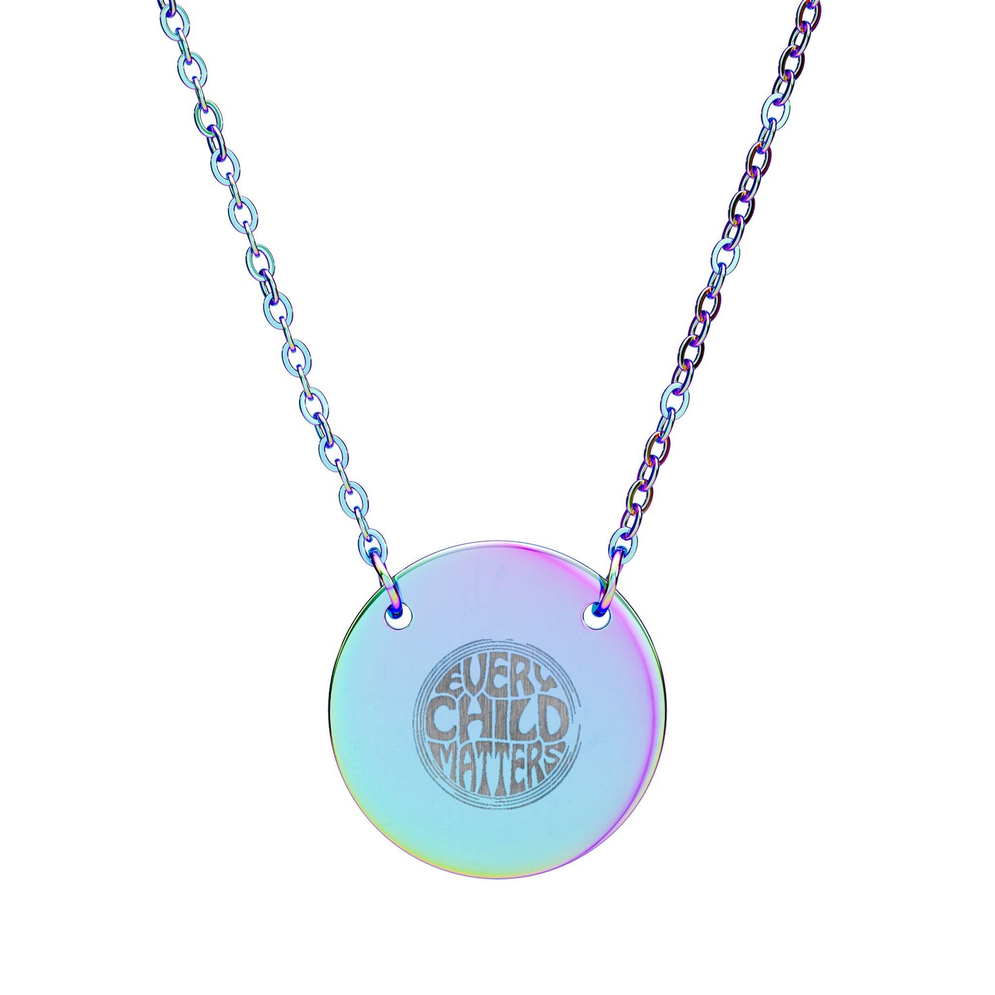 Personalized & Engraved Circle Necklace
