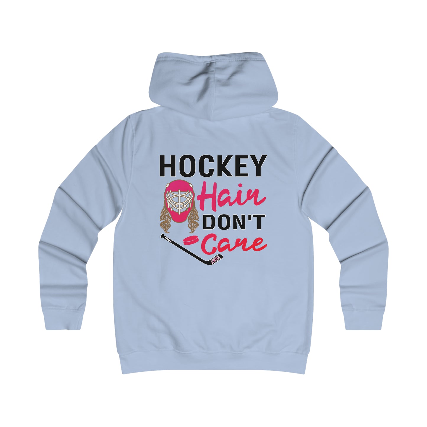 Hockey Hair Don't Care -  Women's College Hoodie - Women's Hockey