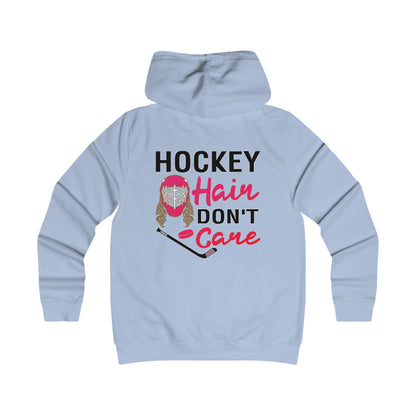 Hockey Hair Don't Care -  Women's College Hoodie - Women's Hockey