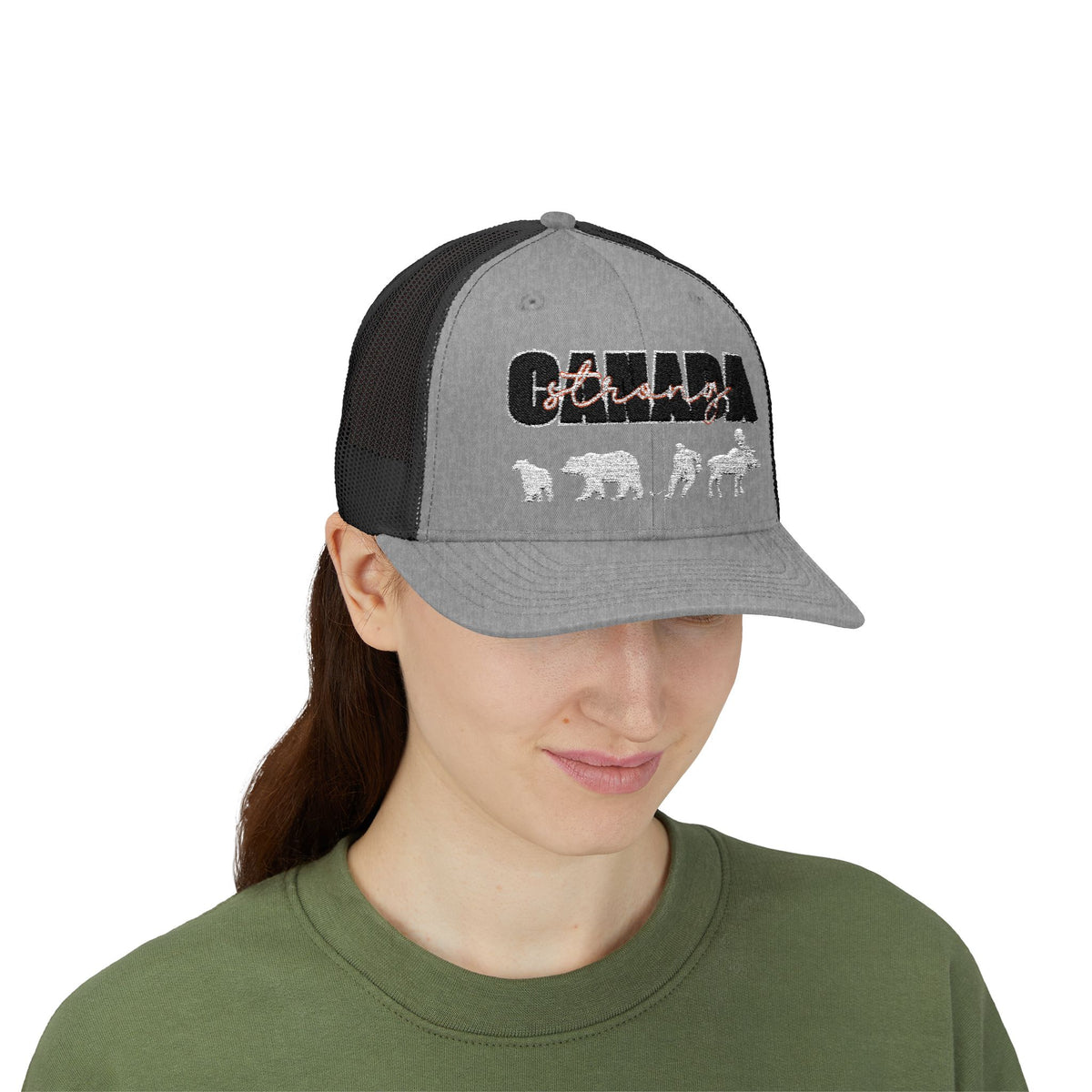 Canada Strong | Snapback Trucker Cap - White