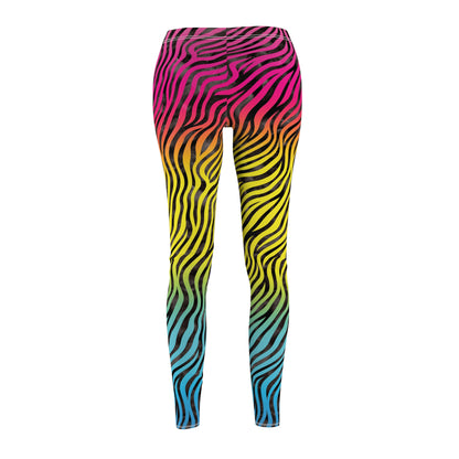 Zebra Print Neon Leggings