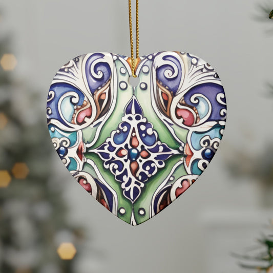 Multicolour Bead Flair Ceramic Christmas Ornaments (1pcs, 5pcs, 10pcs, 20pcs)