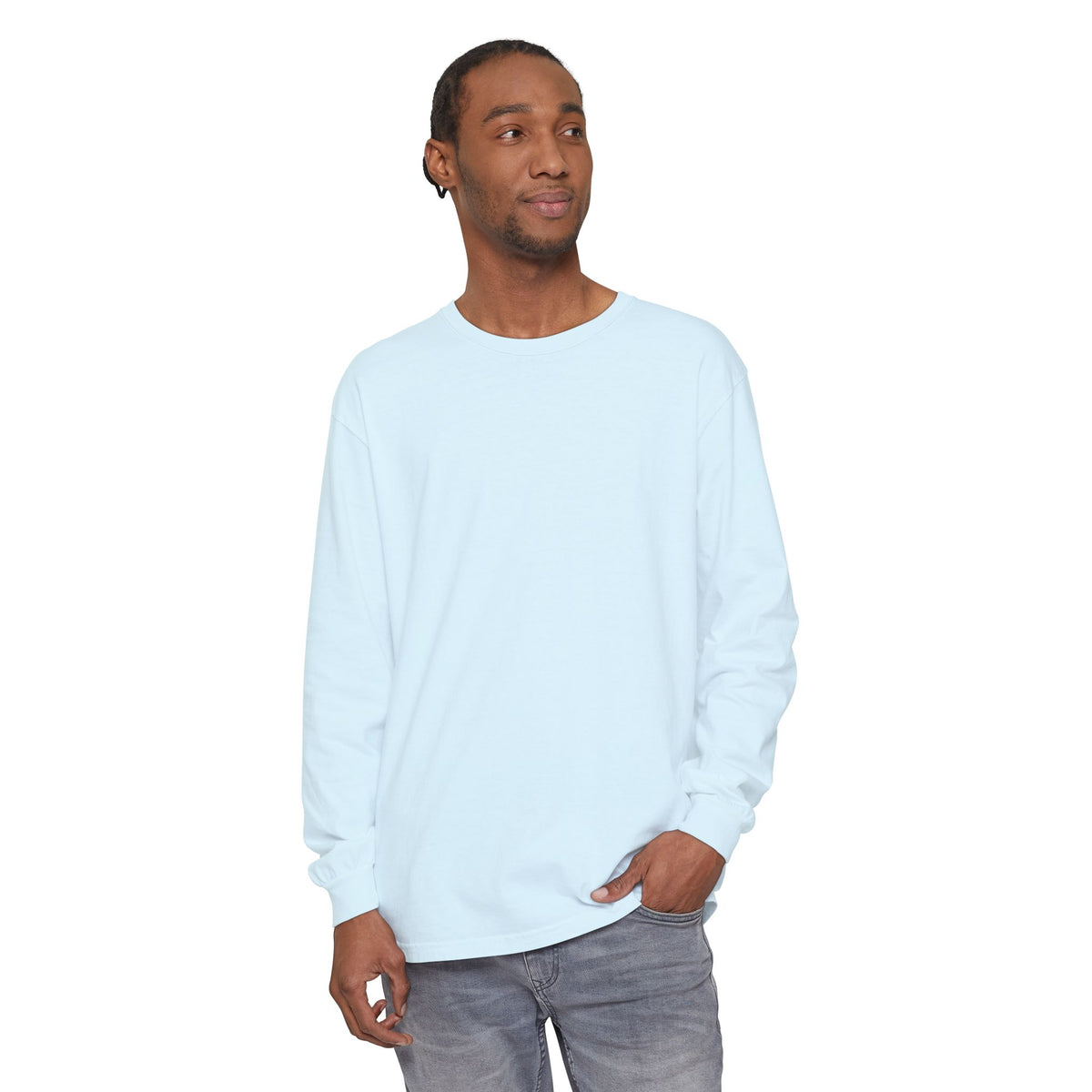 ADHD SQUAD | Unisex Garment-Dyed Long Sleeve Tee - Chaotic Thoughts That Are Constantly Fading Away