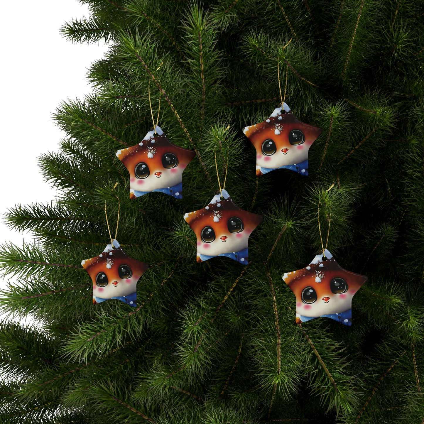 Woodland Creature | Ceramic Ornaments (1pcs, 5pcs, 10pcs, 20pcs) - 6