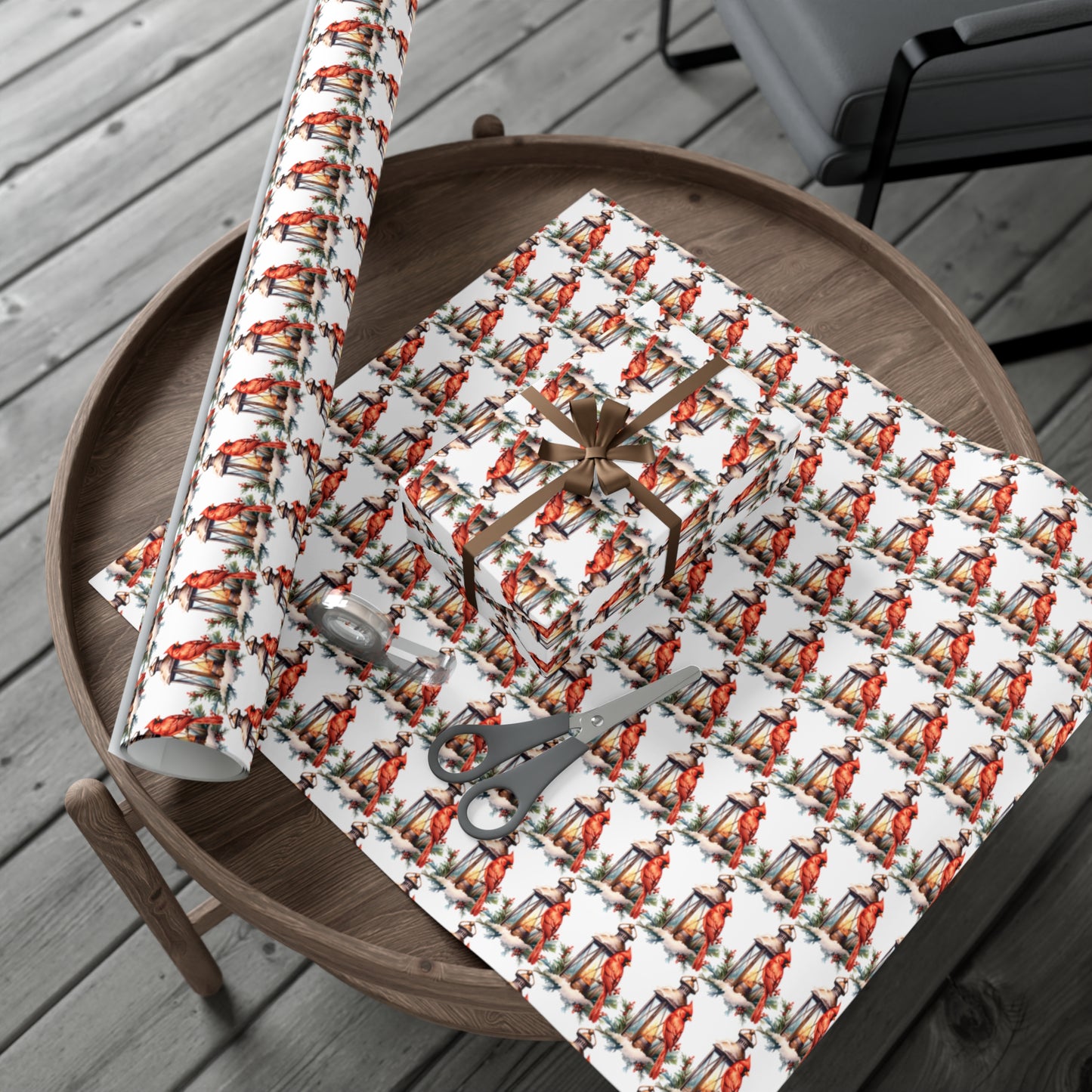 Cardinal Winter - Wrapping Paper - Cardinal Christmas Wrap