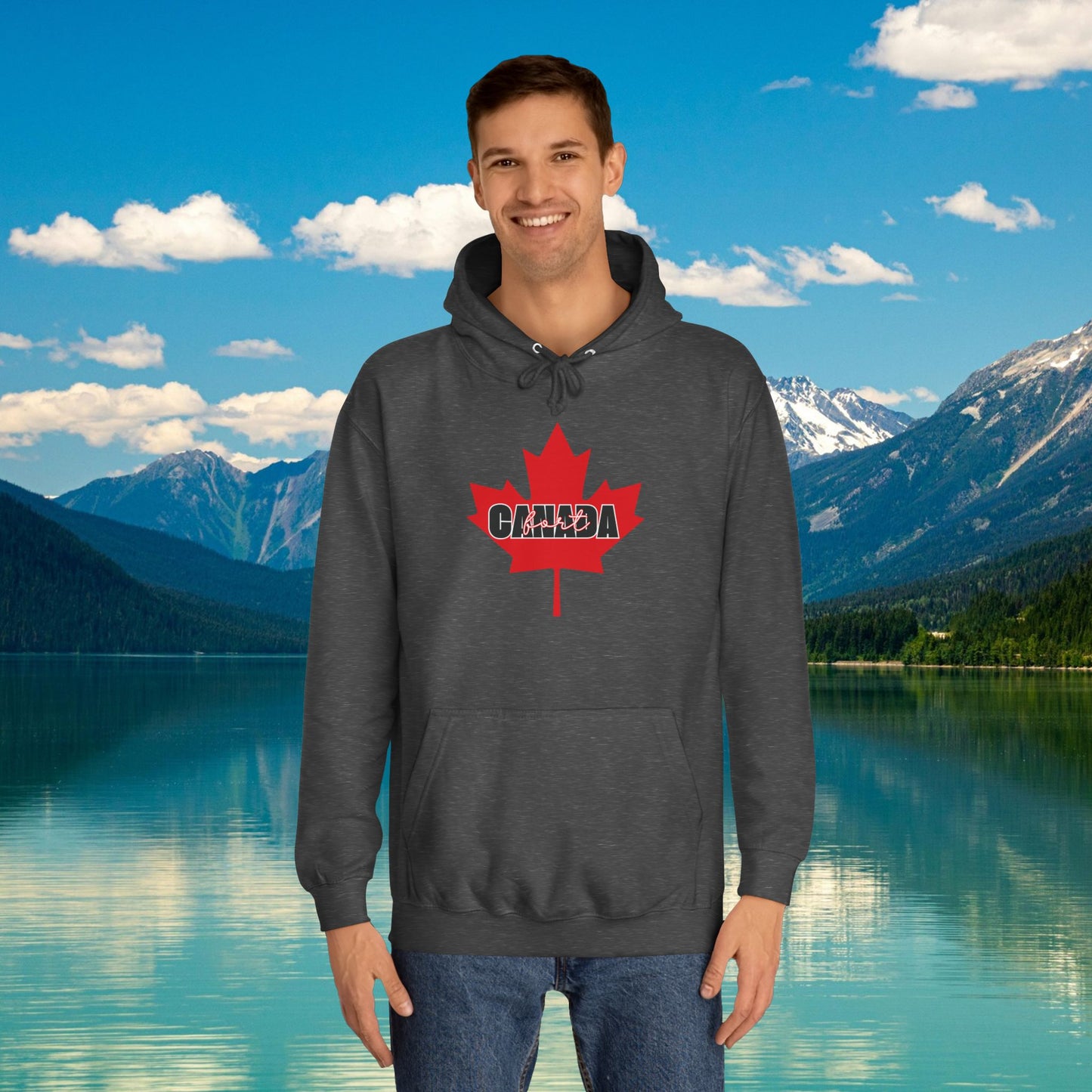 Canada fort | Unisex College Hoodie - Red Maple