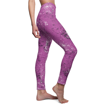 Grunge Collection - MAGENTA - Women's Cut & Sew Casual Leggings