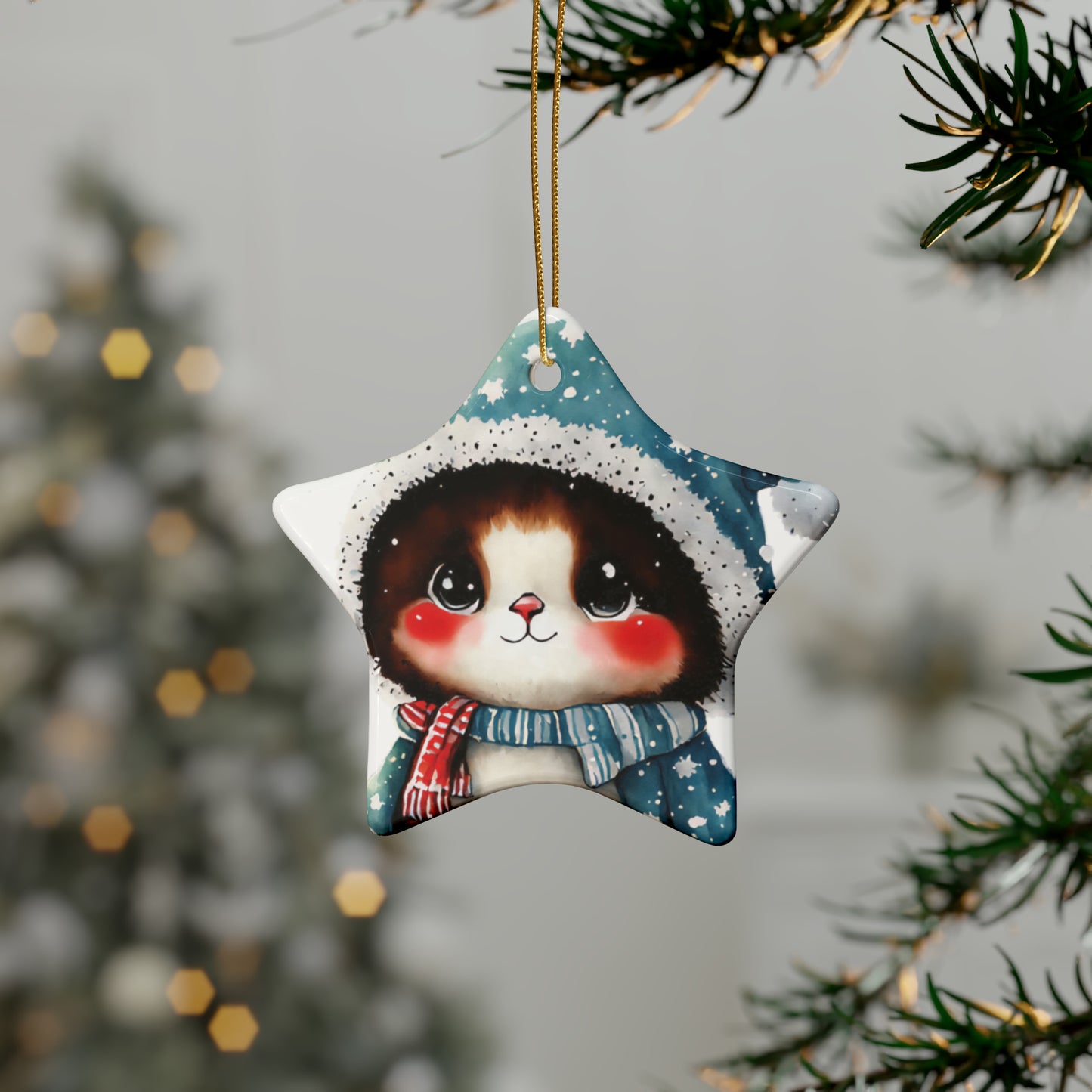 Woodland Creature | Ceramic Christmas Ornaments (1pcs, 5pcs, 10pcs, 20pcs) - 2