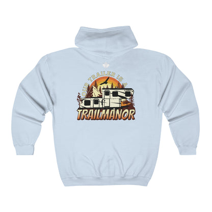 Our Trailer is a TrailManor CO-PILOT - Unisex Heavy Blend™ Full Zip Hooded Sweatshirt - Zip-Up Hoodie