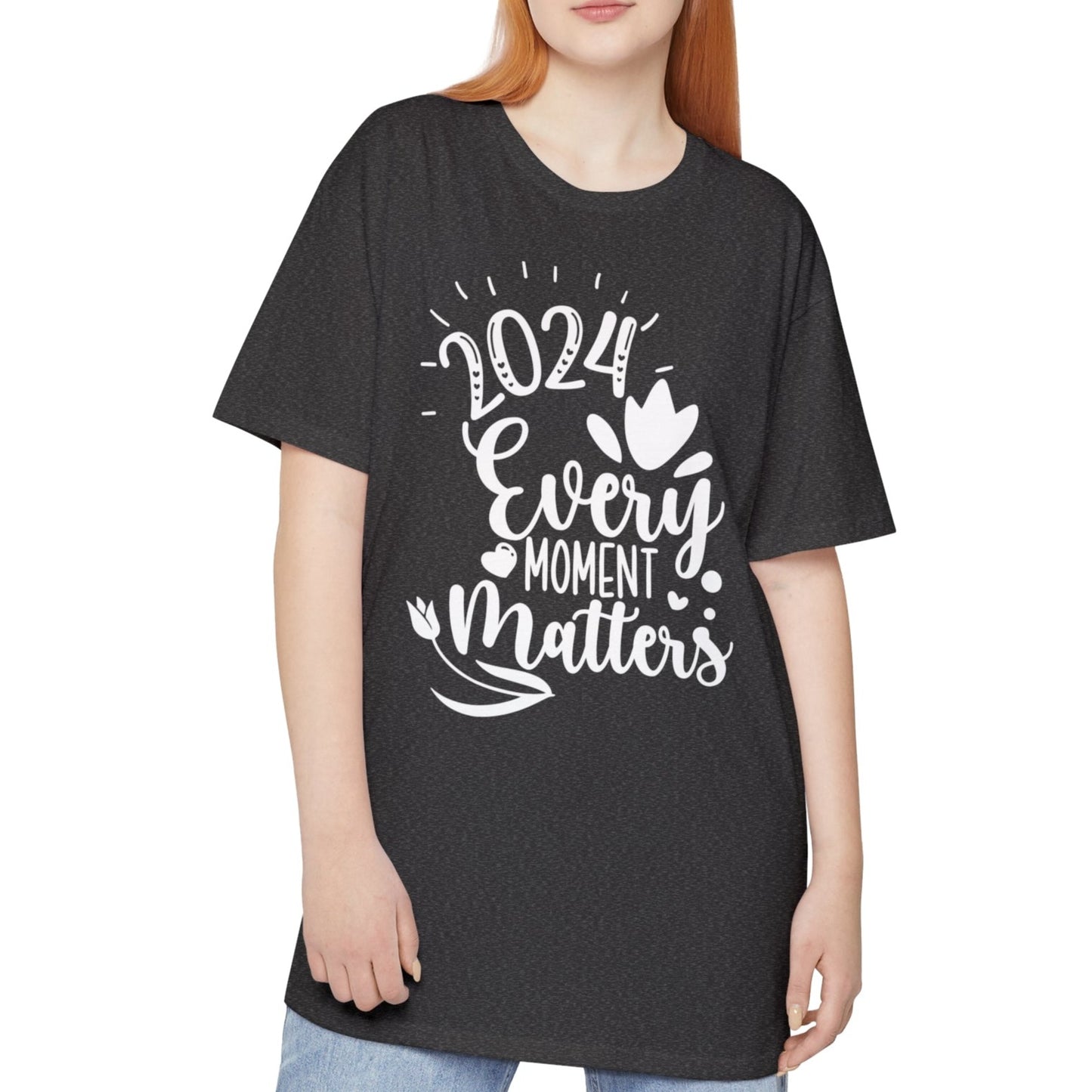 In 2024, Every Moment Matters -  Unisex Long Body Urban Street Tee - New Years T-shirt