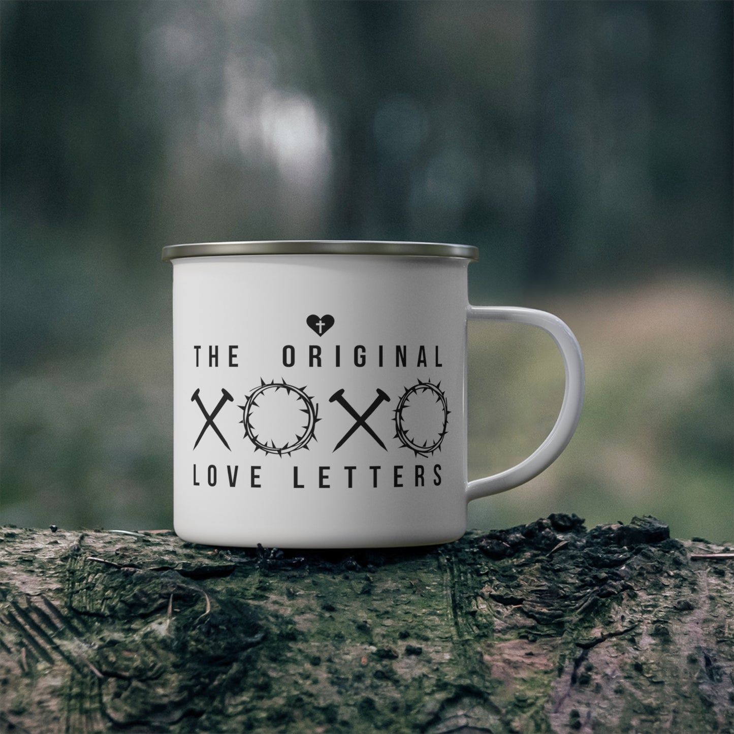 XOXO The Original Love Letters - Christian Enamel 12oz Camping Mug