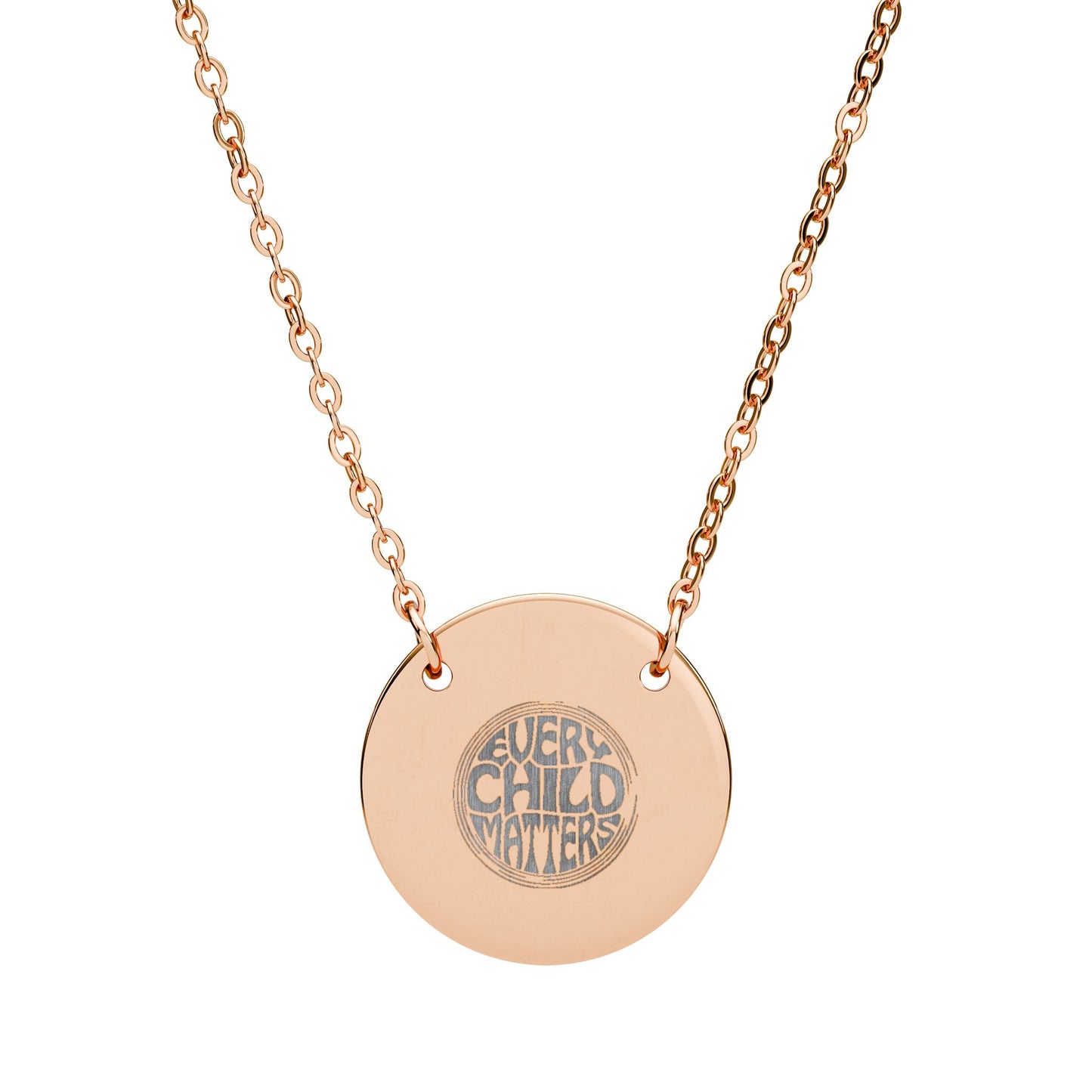 Personalized & Engraved Circle Necklace