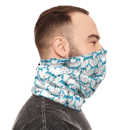 Grunge Maple Leaf Neck Gaiter – Canadian Style for Every Season