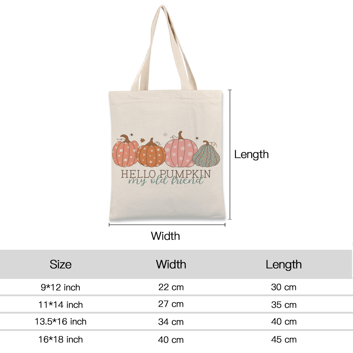 Hello Pumpkin My Old Friend - Linen Tote Shopping Bag