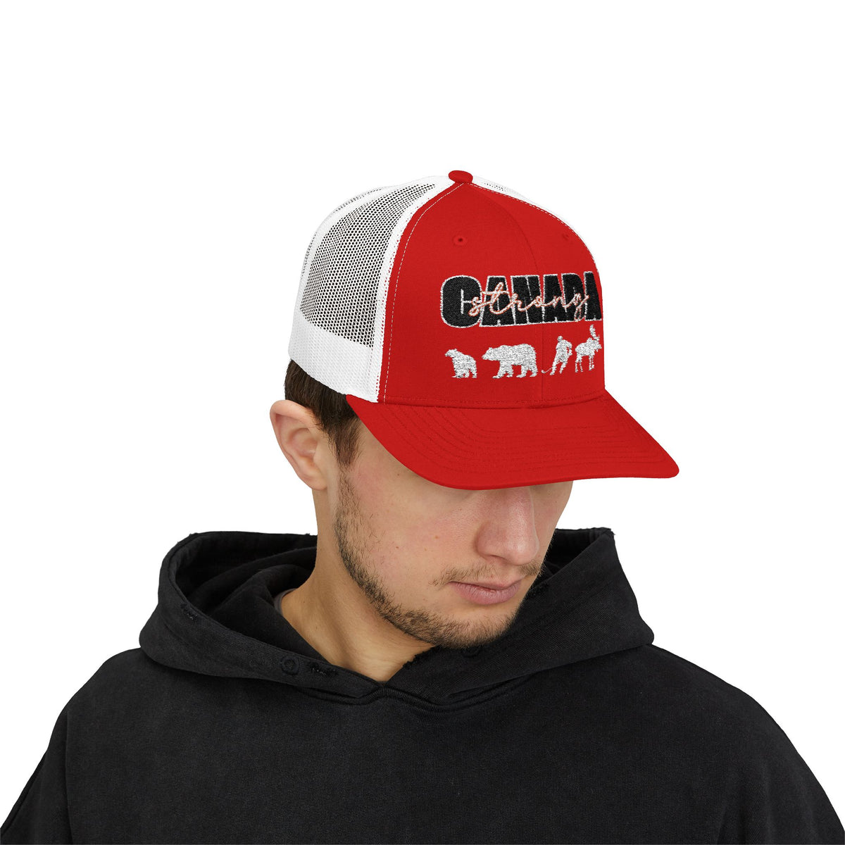 Canada Strong | Snapback Trucker Cap - White