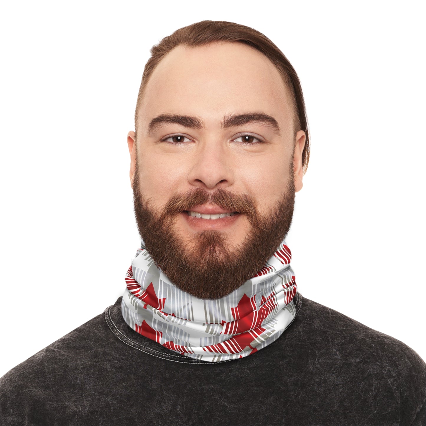 Peeking Canadian Flag Neck Gaiter – Bold Style for Any Season