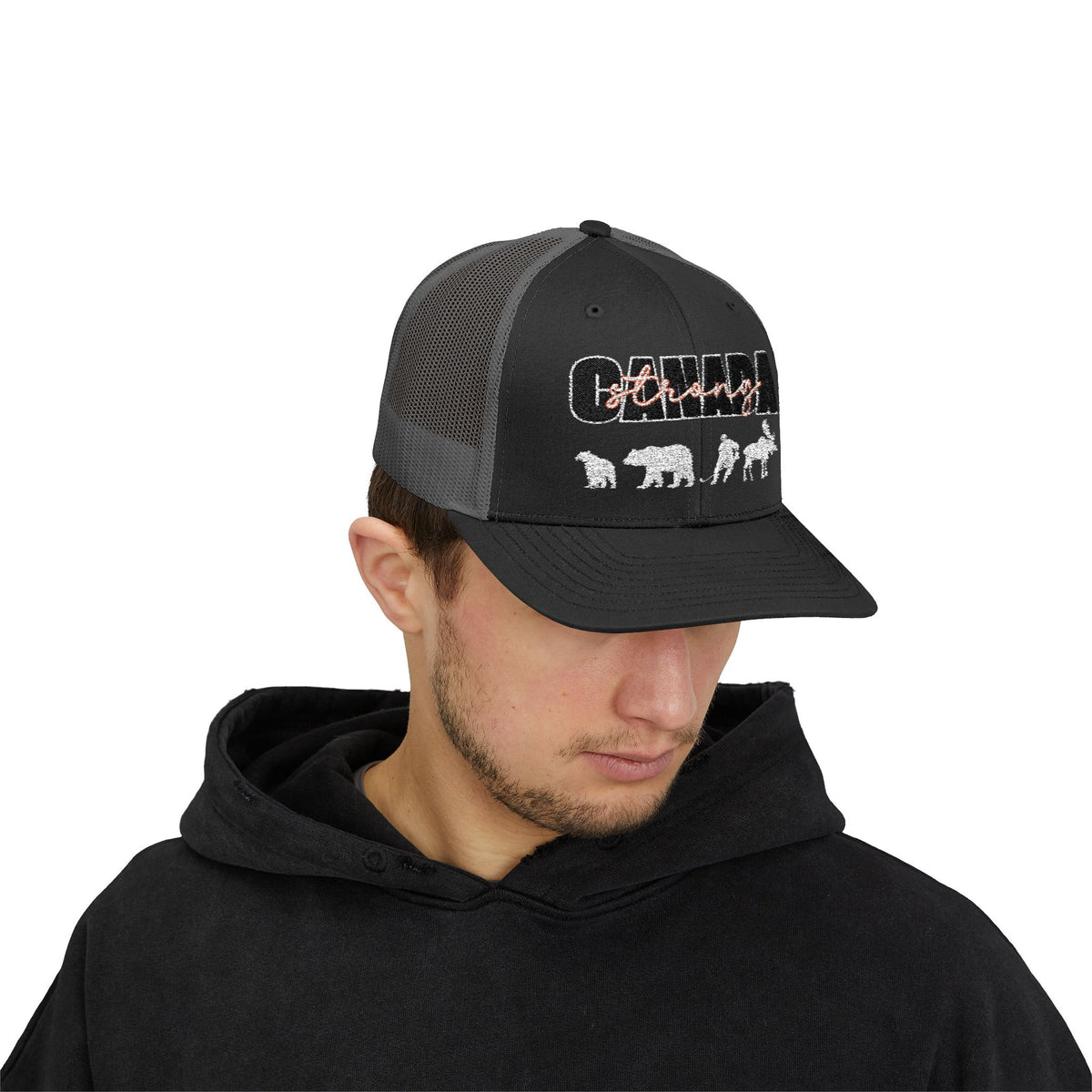 Canada Strong | Snapback Trucker Cap - White