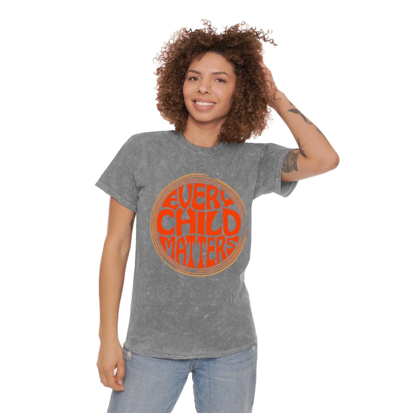 Every Child Matters | Unisex Mineral Wash T-Shirt - Retro Style
