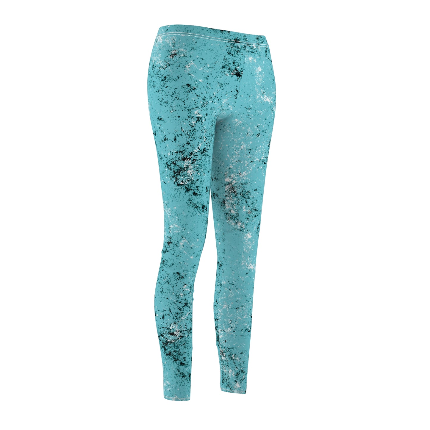 Grunge Collection - LIGHT CYAN - Women's Cut & Sew Casual Leggings