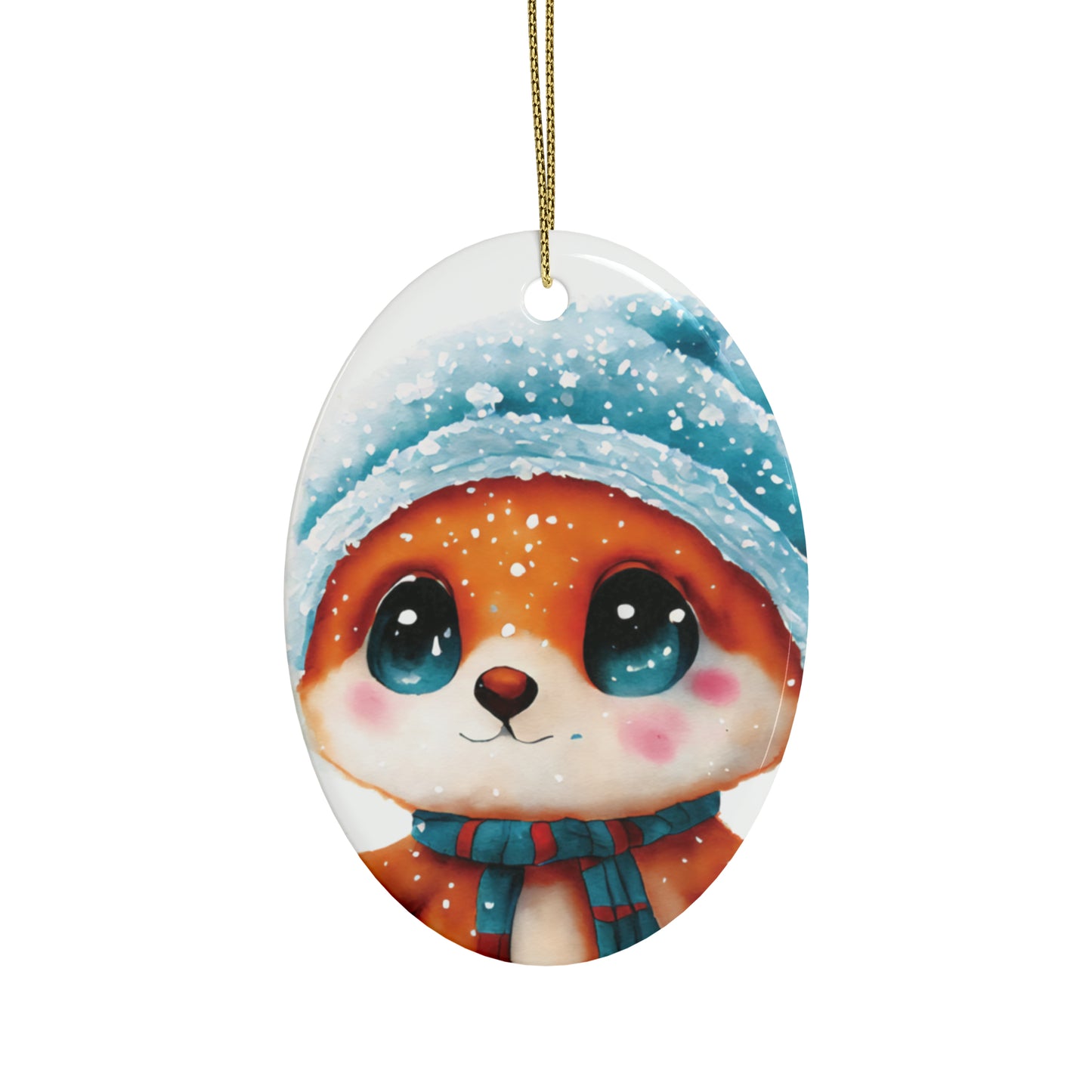 Woodland Creature | Ceramic Christmas Ornaments (1pcs, 5pcs, 10pcs, 20pcs) - 4