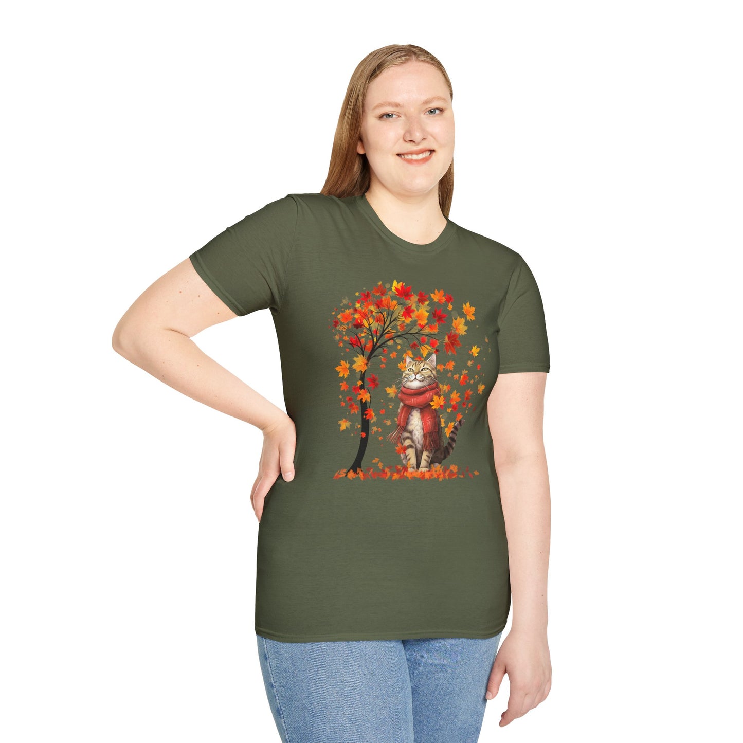 Autumn Feline | Unisex Softstyle T-Shirt