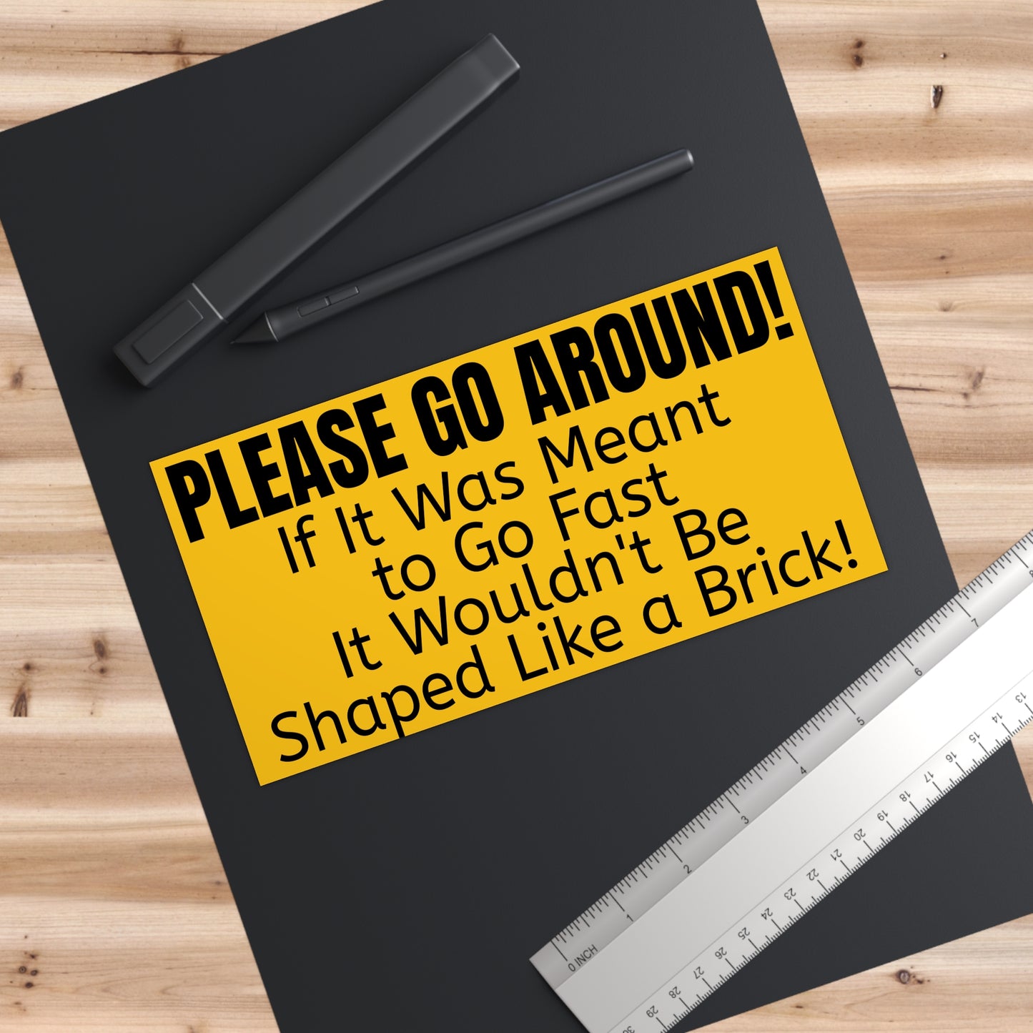 Please Go Around - Travel Trailer Bumper Stickers