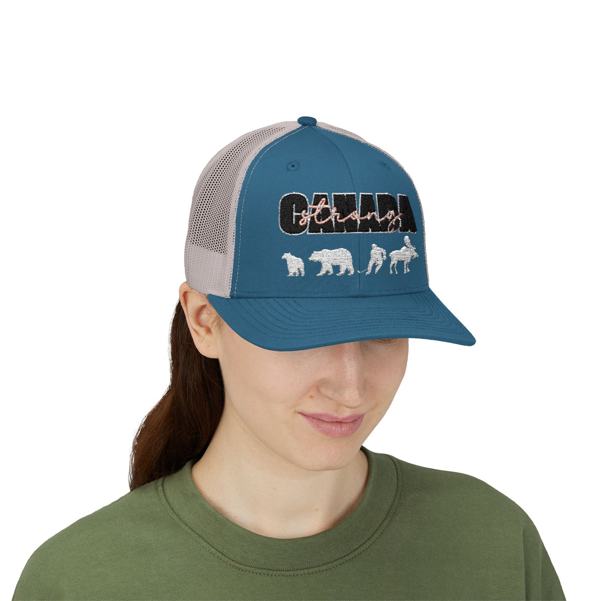 Canada Strong | Snapback Trucker Cap - White