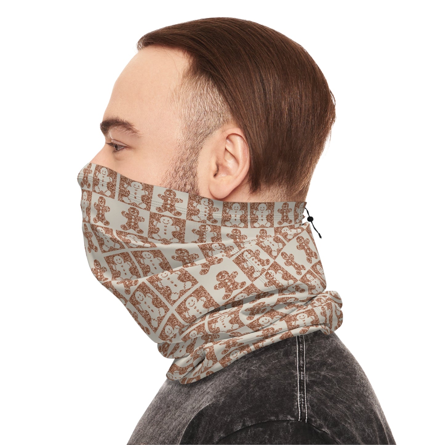 Gingerbread Glitter Neck Gaiter – Sweet Holiday Style