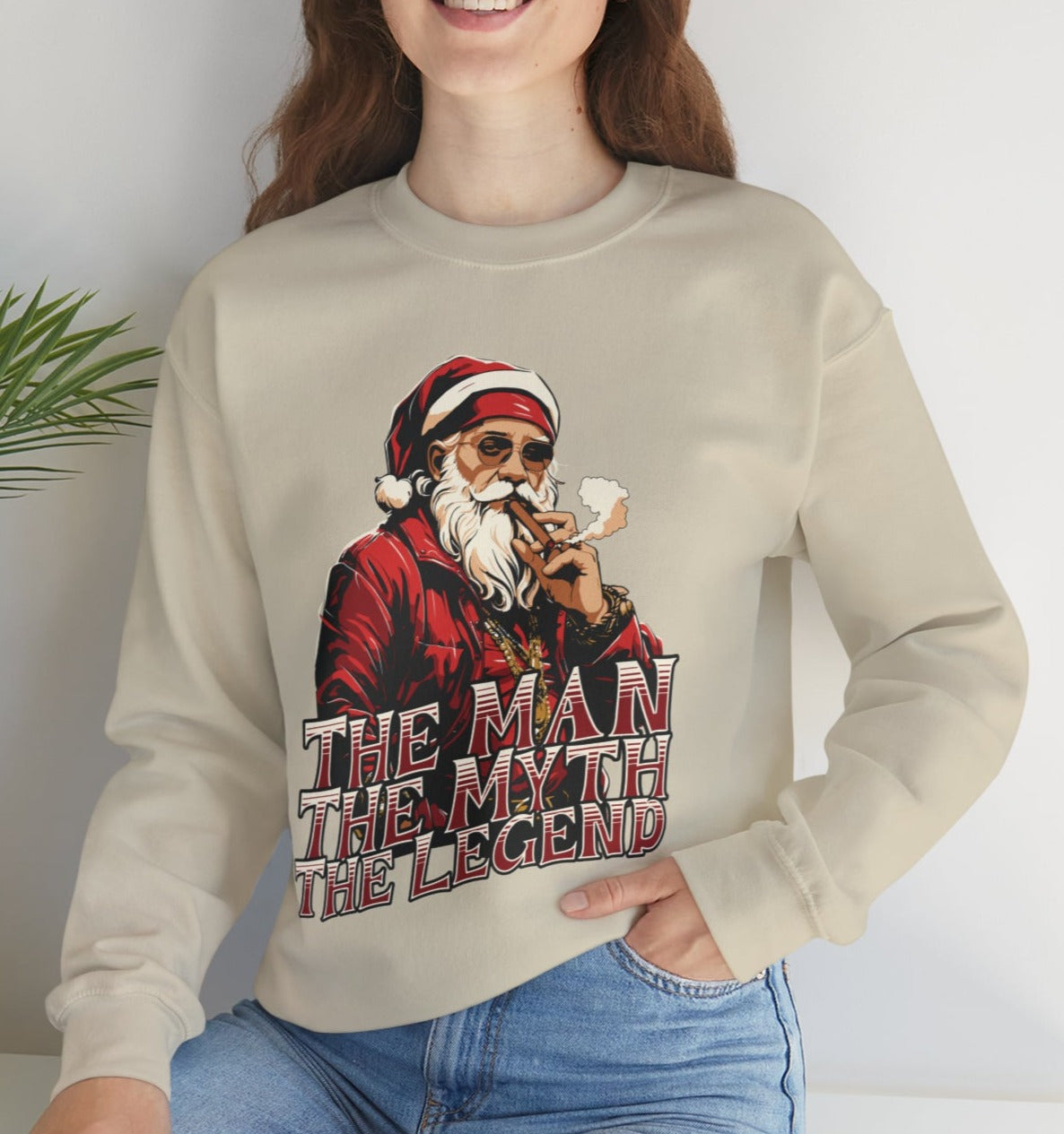 Santa, The Man, The Myth, The Legend - Popular Classic Unisex Heavy Blend Crewneck Sweatshirt