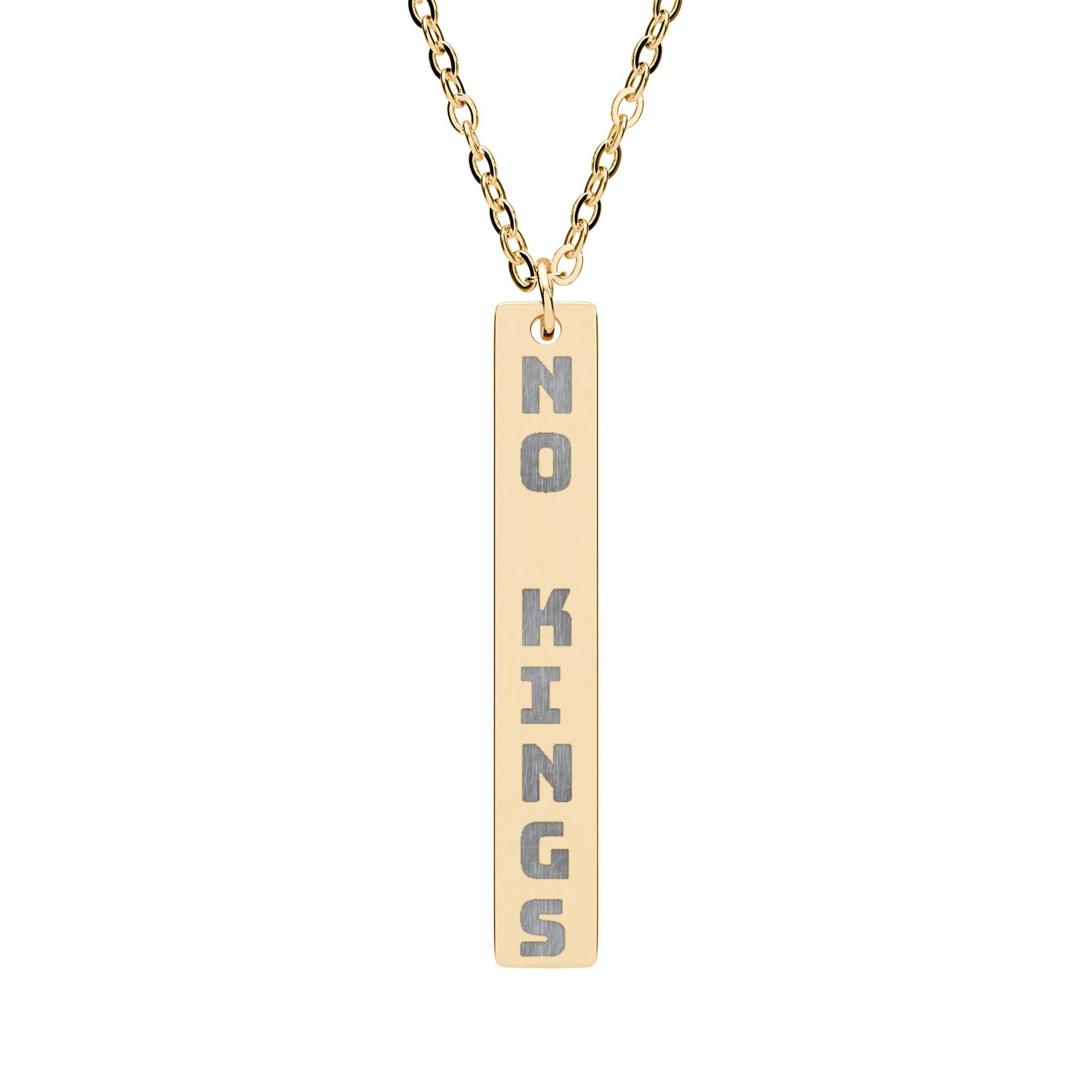 Personalized & Engraved Vertical Bar Necklace