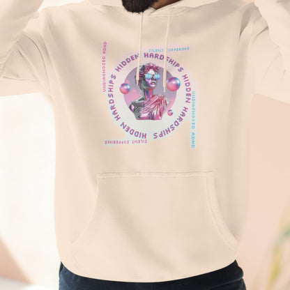 ADHD Hidden Hardships - Premium Fleece Hoodie - Undiagnosed Struggles Awareness - Ships from Canada