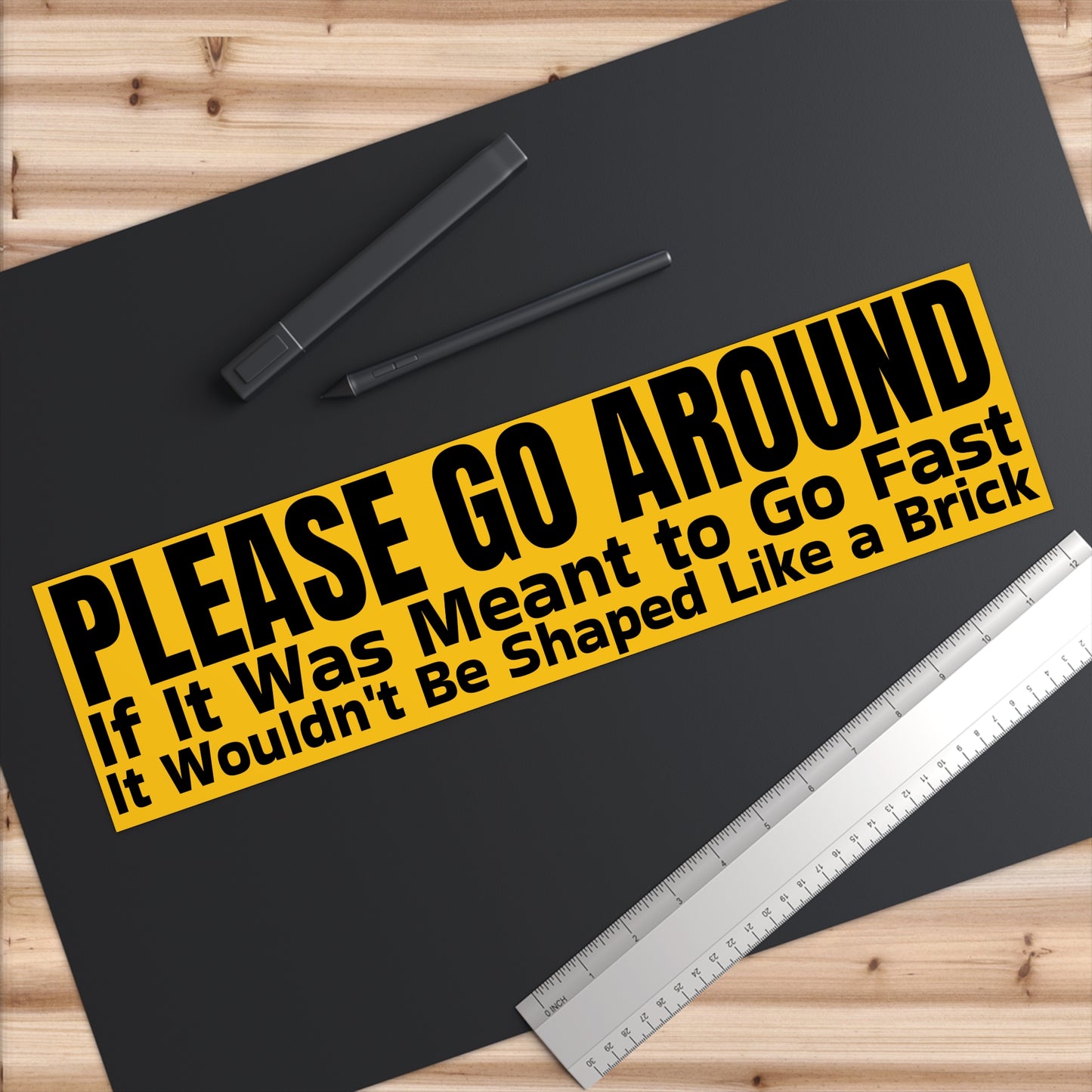 Please Go Around - Travel Trailer Bumper Stickers