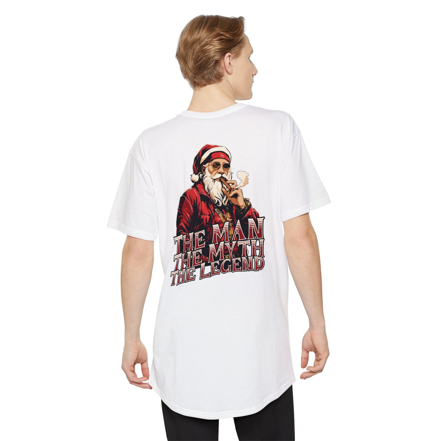 Santa The Man, The Myth, The Legend -  Unisex Long Body Urban Street Tee