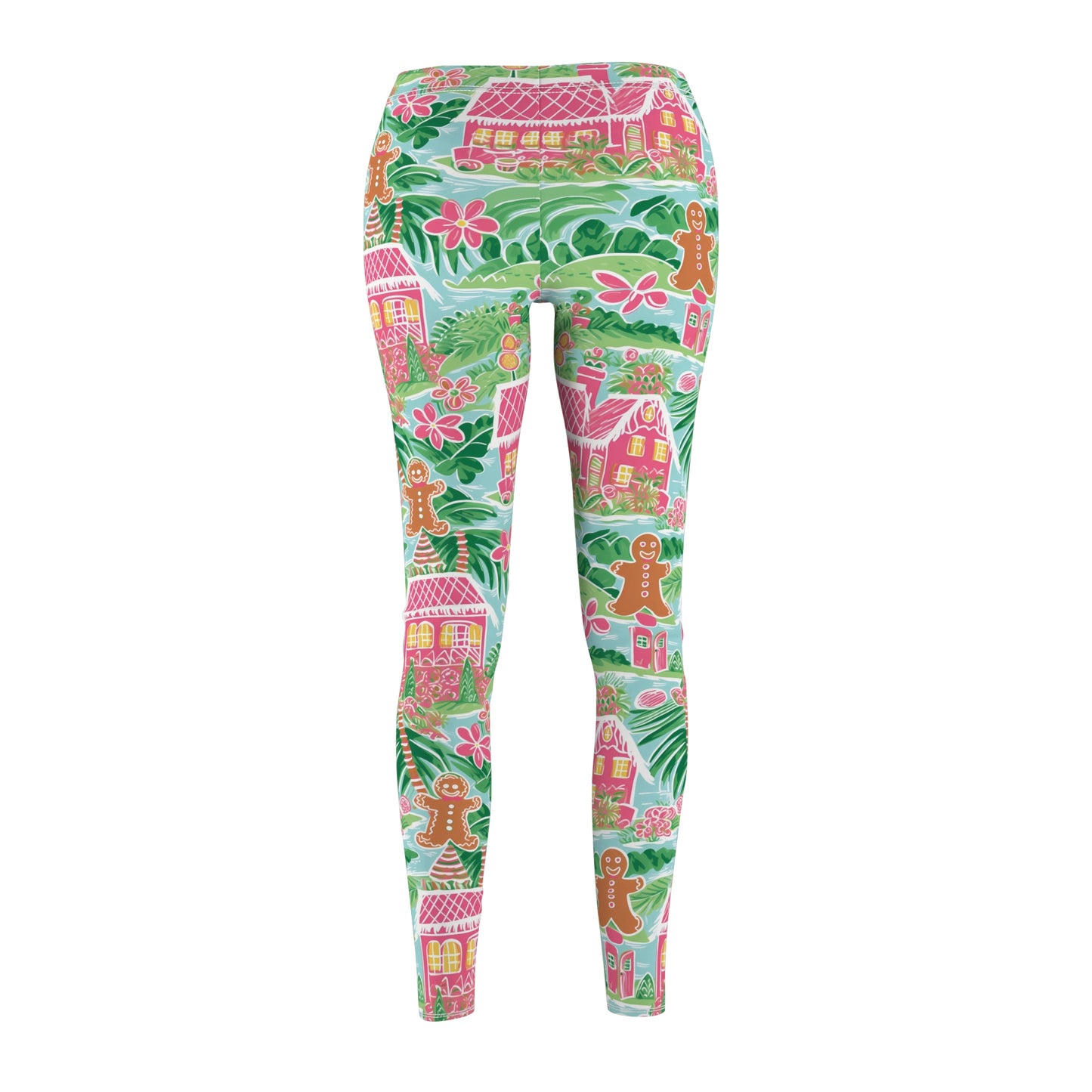 Christmas in the Tropics - Women's Cut & Sew Casual Leggings