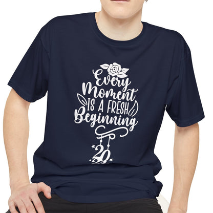 Every Moment is a Fresh Beginning 2024 -  Unisex Long Body Urban Street Tee - New Year T-Shirt