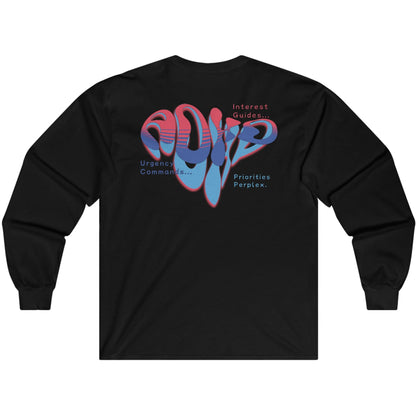 ADHD Urgency - Ultra Cotton Long Sleeve Tee - Print on Back - ADHD AWARENESS