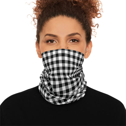 Arctic Vortex-Ready Neck Gaiter – Adjustable Fleece-Blend Winter Warmth in Buffalo Plaid