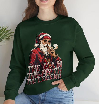 Santa, The Man, The Myth, The Legend - Popular Classic Unisex Heavy Blend Crewneck Sweatshirt