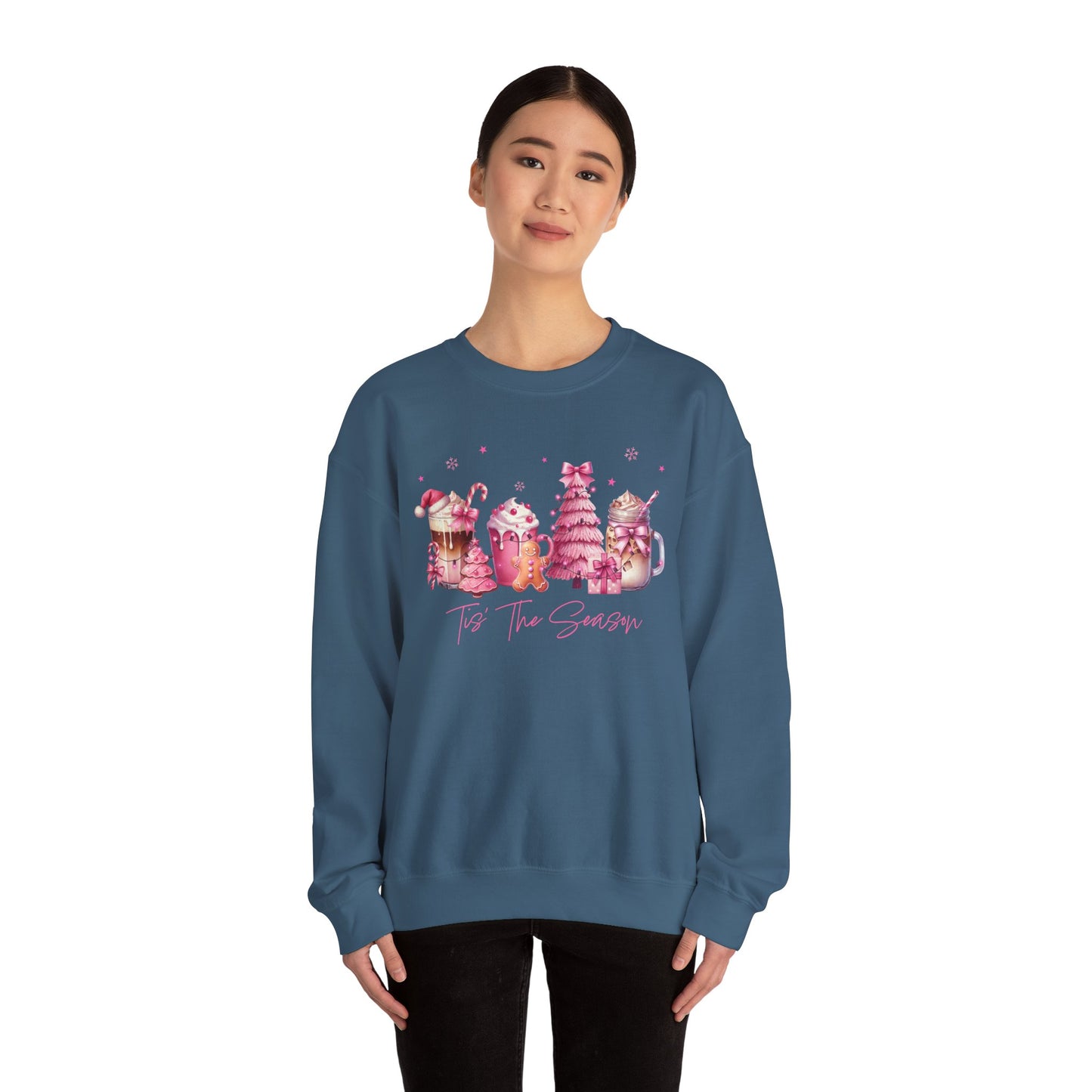 Tis The Season | Unisex Popular Heavy Blend™ Sweatshirt - Pink Christmas