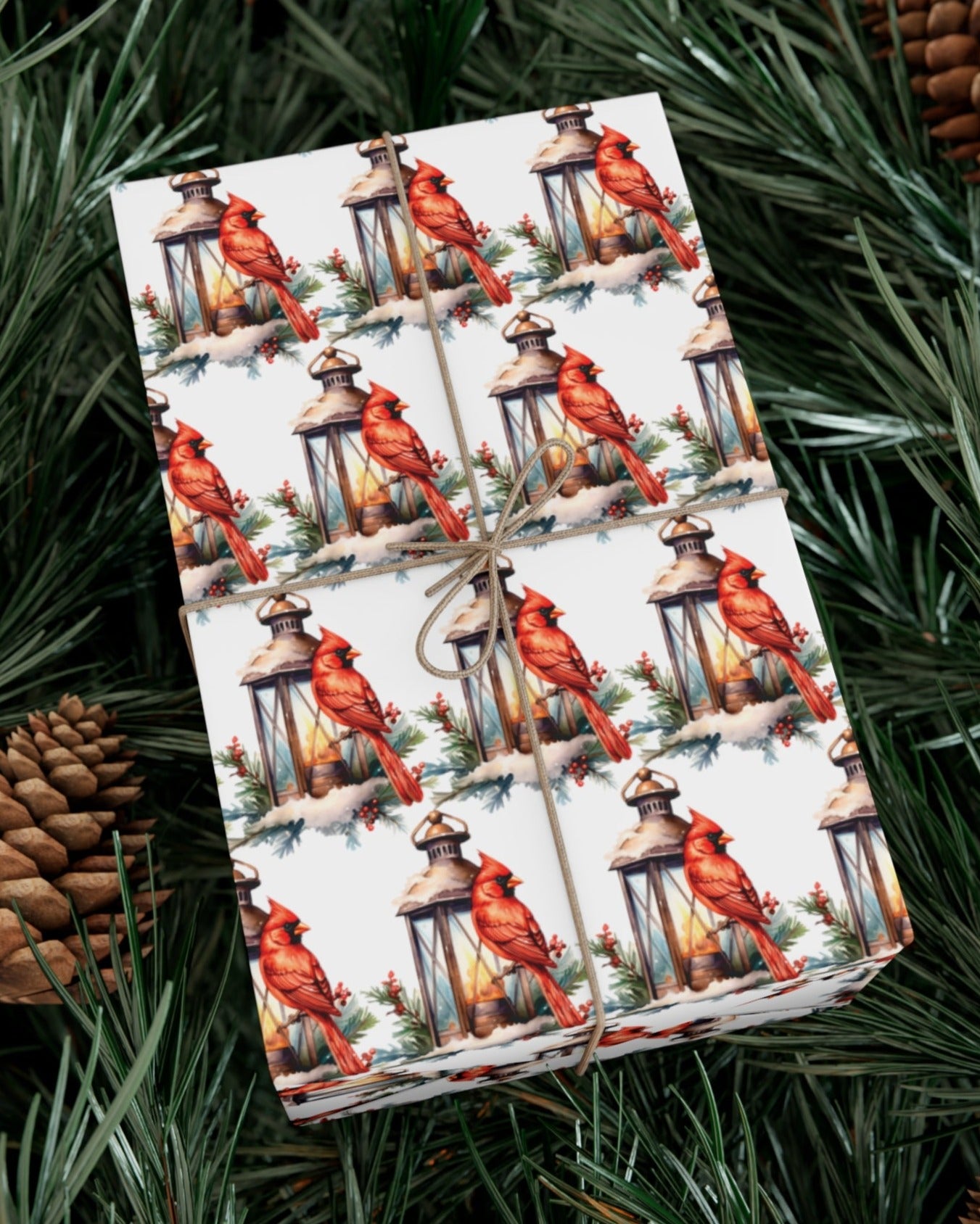 Cardinal Winter - Wrapping Paper - Cardinal Christmas Wrap