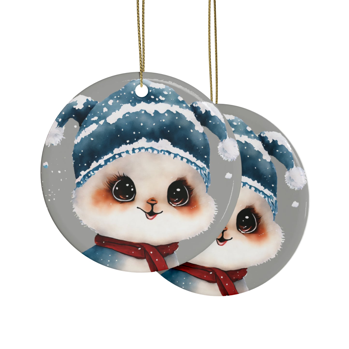 Woodland Creature | Ceramic Christmas Ornaments (1pcs, 5pcs, 10pcs, 20pcs) - 3