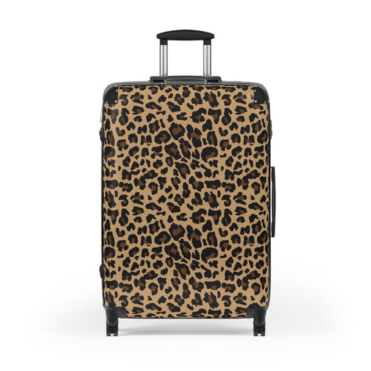 Classic Leopard Print Suitcases Available in 3 Sizes (Small, Medium, & Large)