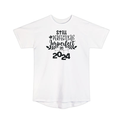 Still Perfectly Imperfect in 2024 -  Unisex Long Body Urban Street Tee - New Year T-shirt