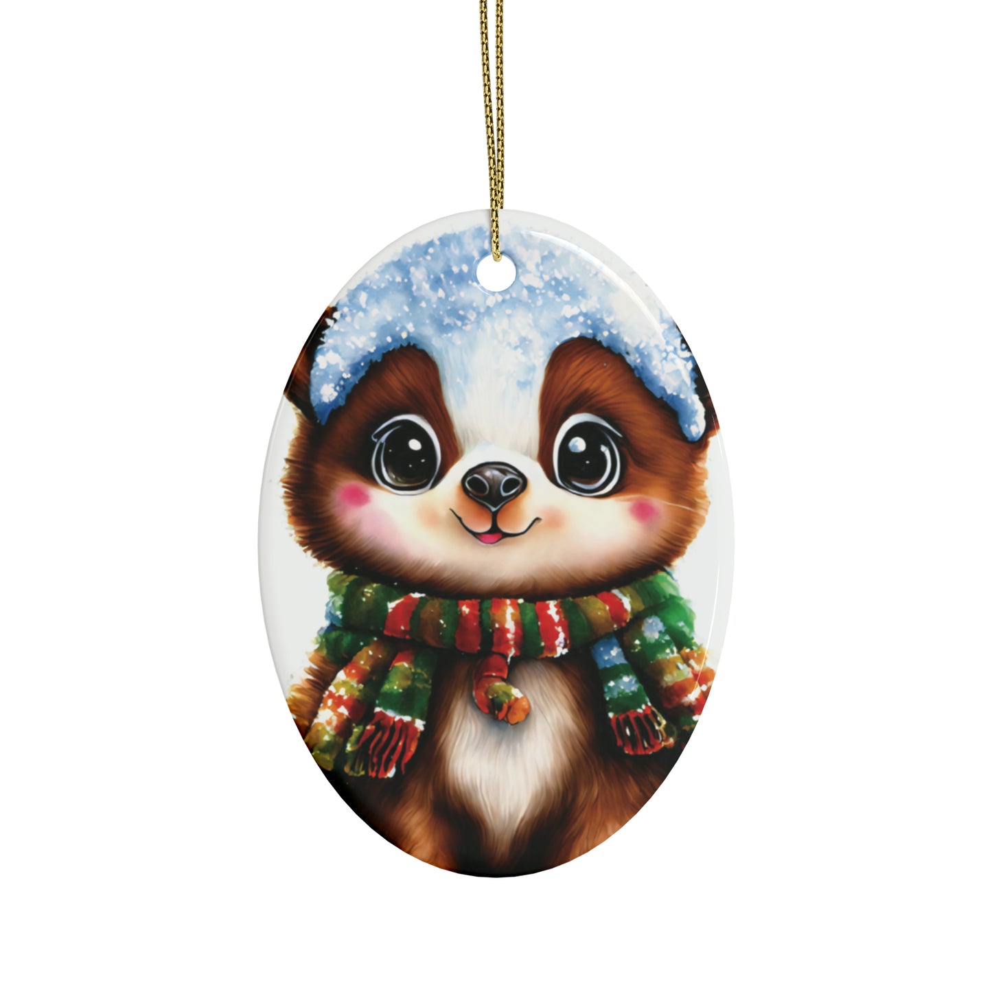 Cute Woodland Creature | Ceramic Christmas Ornaments (1pcs, 5pcs, 10pcs, 20pcs) - 1